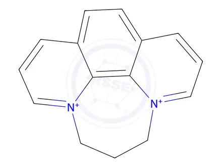 Chemical structure of N,N'-TRIMETHYLENE-1,10-*PHENANTHROLINIUM DIBROMIDE
