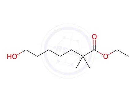 Chemical structure of Ethyl 7-hydroxy-2,2-dimethylheptanoate
