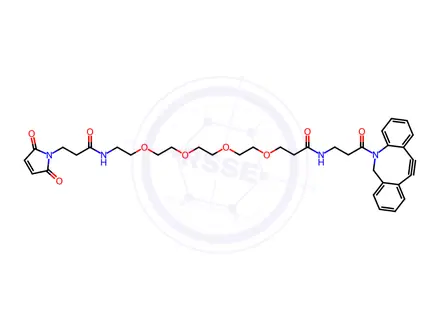Chemical structure of DBCO-PEG4-Maleimide