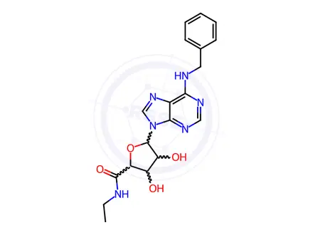 Chemical structure of N6-Benzyl-5’-ethylcarboxamido Adenosine