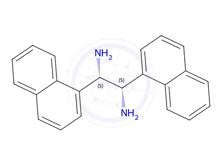 Chemical structure of (1S,2S)-1,2-Di-1-Naphthalenyl-1,2-ethanediamine Hydrochloride