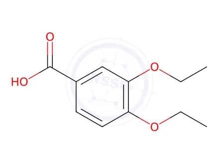 Chemical structure of 3,4-diethoxybenzoic acid