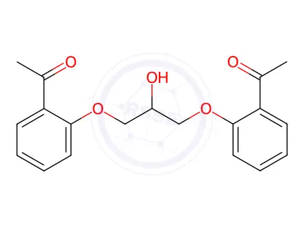 Chemical structure of 1,3-bis(2-Acetylphenoxy)-2-propanol