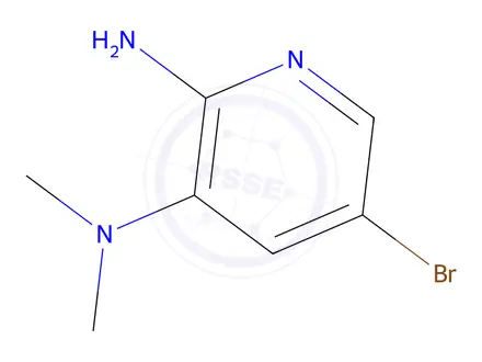 Chemical structure of 5-bromo-N3,N3-dimethylpyridine-2,3-diamine