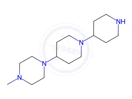 Chemical structure of 1-Methyl-4-[1-(4-piperidyl)-4-piperidyl]piperazine