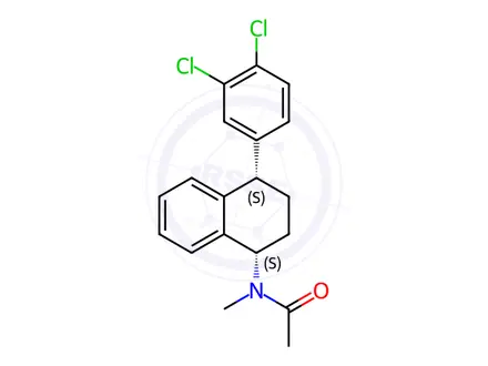 Chemical structure of Sertraline-N-methylacetamide