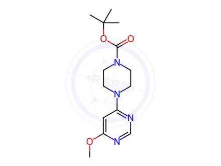 Chemical structure of 4-(6-Methoxy-pyriMidin-4-yl)-piperazine-1-carboxylic acid tert-butyl ester