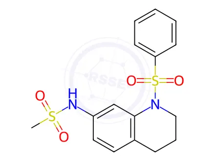 Chemical structure of N-(1-(Phenylsulfonyl)-1,2,3,4-tetrahydroquinolin-7-yl)methanesulfonamide