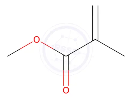 Chemical structure of Methyl methacrylate
