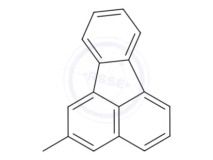 Chemical structure of 2-Methylfluoranthene