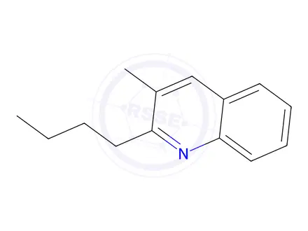 Chemical structure of 2-Butyl-3-methylquinoline