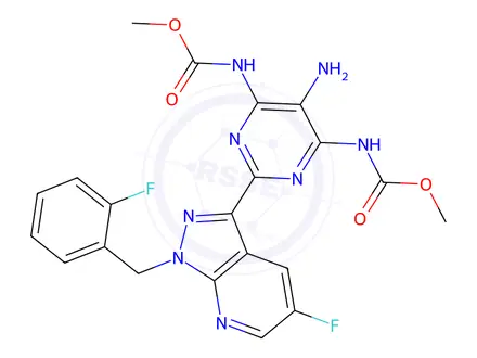 Chemical structure of Vericiguat impurity 55