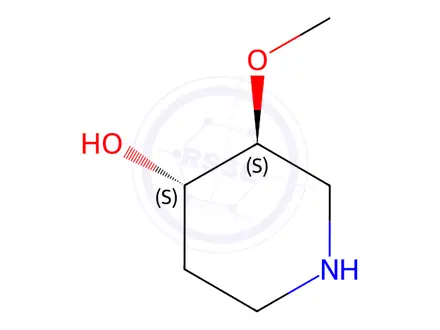Chemical structure of (3S,4S)-3-methoxypiperidin-4-ol