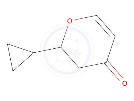 Chemical structure of 2-Cyclopropyl-3,4-dihydro-2h-pyran-4-one
