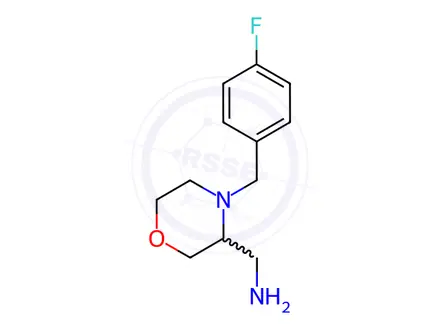 Chemical structure of 3-Aminomethyl-4-(4-fluorobenzyl)morpholine