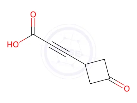 Chemical structure of 3-(3-OXOCYCLOBUTYL)PROP-2-YNOIC ACID