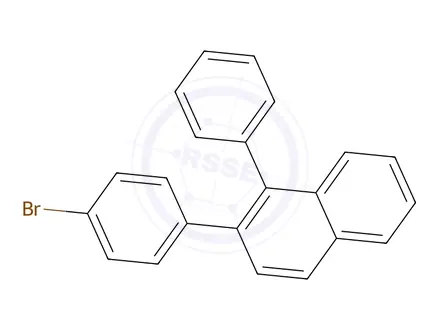 Chemical structure of Naphthalene, 2-(4-bromophenyl)-1-phenyl-