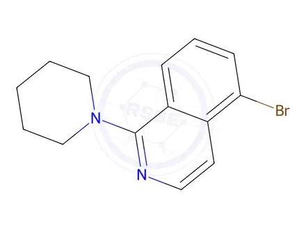 Chemical structure of 5-Bromo-1-(piperidin-1-yl)isoquinoline