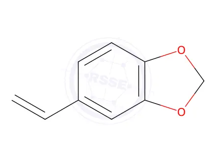 Chemical structure of 5-Vinylbenzo[d][1,3]dioxole (stabilized with TBC)