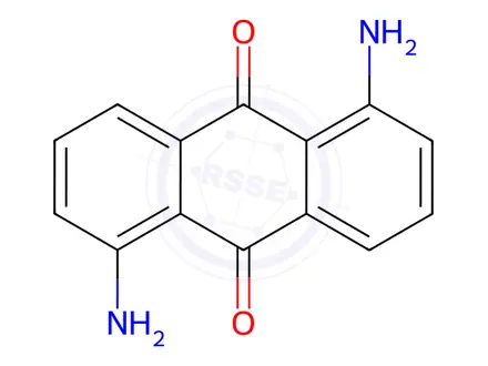 Chemical structure of 1,5-Diaminoanthraquinone