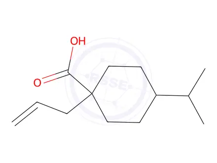 Chemical structure of 1-Allyl-4-isopropylcyclohexane-1-carboxylic acid