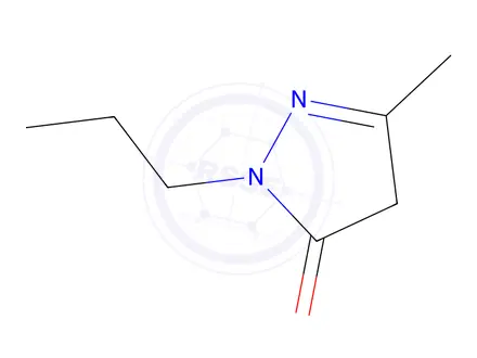 Chemical structure of 2-isopropyl-5-methyl-4H-pyrazol-3-one