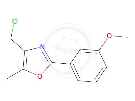 Chemical structure of 4-(Chloromethyl)-2-(3-methoxyphenyl)-5-methyl-1,3-oxazole