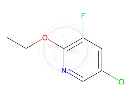 Chemical structure of 5-Chloro-2-ethoxy-3-fluoropyridine