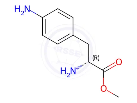 Chemical structure of (R)-METHYL 2-AMINO-3-(4-AMINOPHENYL)PROPANOATE DIHYDROCHLORIDE