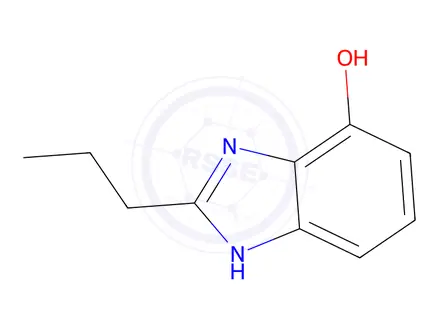 Chemical structure of Benzimidazol-4-ol, 2-propyl-(6CI)