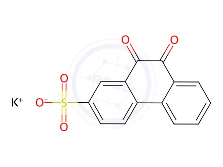 Chemical structure of POTASSIUMPHENANTHRENEQUINONE-2-SULPHONATE