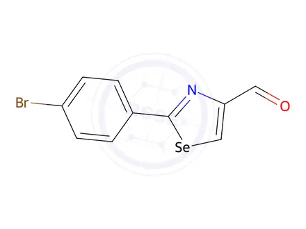 Chemical structure of 2-(4-Bromophenyl)-1,3-selenazole-4-carbaldehyde