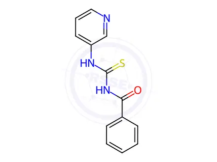 Chemical structure of N-(pyridin-3-ylcarbamothioyl)benzamide