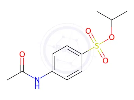 Chemical structure of Isopropyl acetamidobenzenesulfonate
