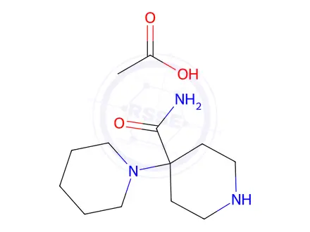 Chemical structure of [1,4′-Bipiperidine]-4′-carboxamide, acetate