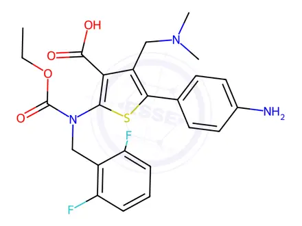 Chemical structure of Relugolix Impurity 297
