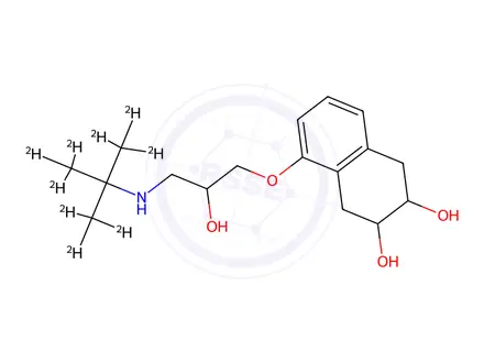 Chemical structure of Nadolol-d9