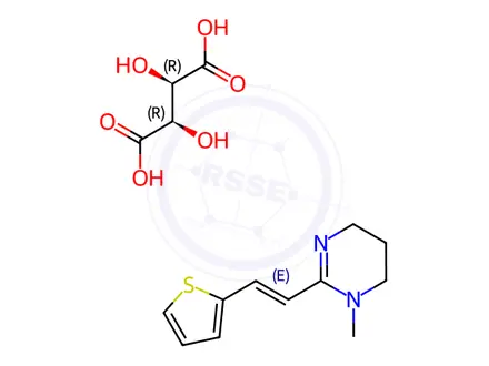 Chemical structure of Pyrantel tartrate
