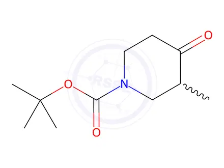Chemical structure of tert-butyl 3-methyl-4-oxopiperidine-1-carboxylate