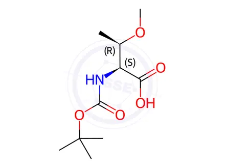 Chemical structure of Boc-O-Methyl-L-threonine