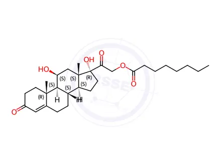 Chemical structure of Hydrocortisone Impurity 163
