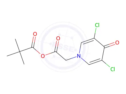 Chemical structure of 2-(3,5-Dichloro-4-oxopyridin-1(4H)-yl)acetic Pivalic Anhydride