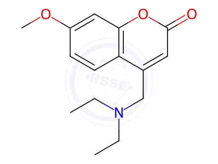Chemical structure of 4-(N,N-Diethylaminomethyl)-7-methoxy-coumarin