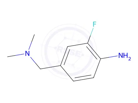 Chemical structure of 4-[(dimethylamino)methyl]-2-fluoroaniline
