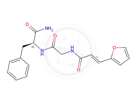 Chemical structure of FA-Gly-Phe-NH2