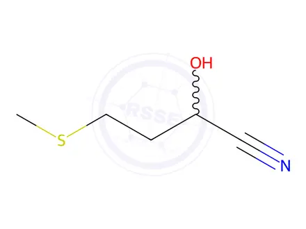 Chemical structure of 2-hydroxy-4-(methylthio)butyronitrile