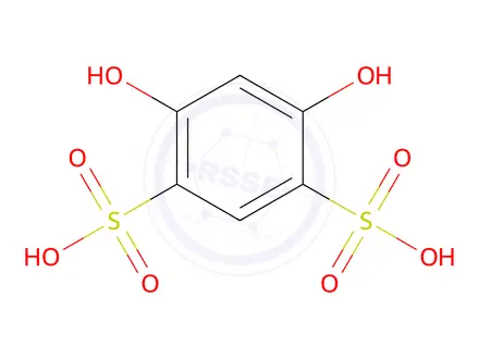 Chemical structure of 4,6-Dihydroxybenzene-1,3-disulfonic acid