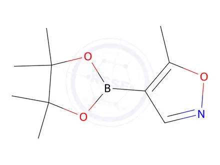 Chemical structure of 5-Methyl-4-(4,4,5,5-tetramethyl-1,3,2-dioxaborolan-2-yl)isoxazole