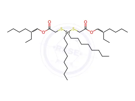 Chemical structure of Dioctyltinmercaptide