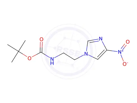 Chemical structure of tert-Butyl (2-(4-nitro-1H-imidazol-1-yl)ethyl)carbamate